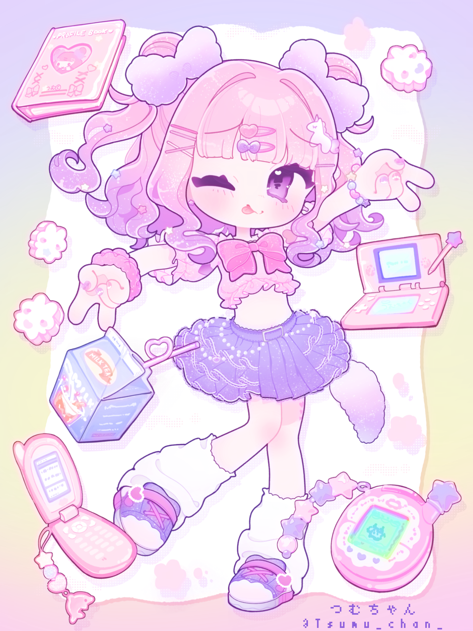 つむちゃん 立ち絵（クリックで拡大）